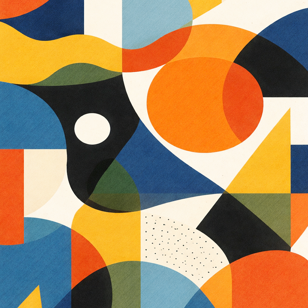 Abstract visualization showing the convergence of product, engineering, and design disciplines into a unified product developer role