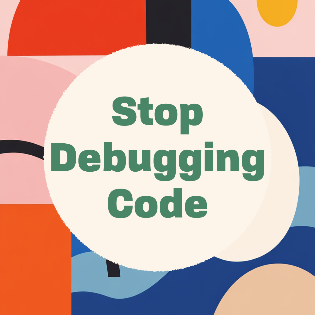 Visual representation of debugging decisions instead of code